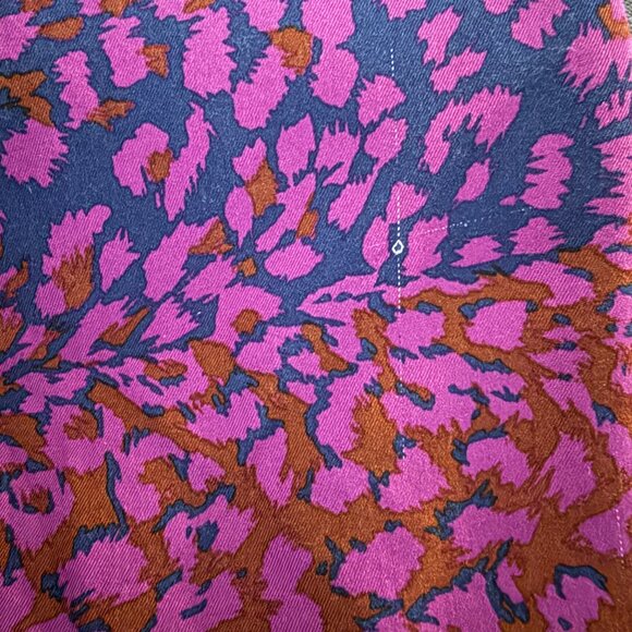 marc jacobs silk tshirt athleisure sport boxy cropped animal print top large - Picture 6 of 7